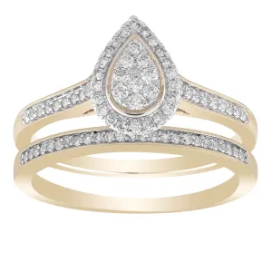 0.35ct Round Brilliant Diamond Engagement Ring Set In 9Ct Yellow Gold