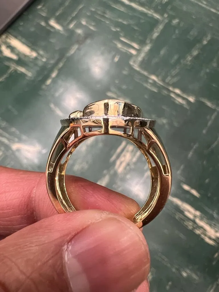 10k Gold Diamond Horse Ring, Mans Diamond Horse Ring, 0.30CT Diamond Ring Hip Hop Diamond Ring, Horse Ring 9.22 Grams, Gift for Him, Size 10