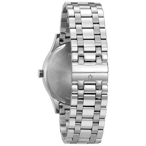 Bulova Classic Watch Gray Dial Stainless Steel 40mm Quartz