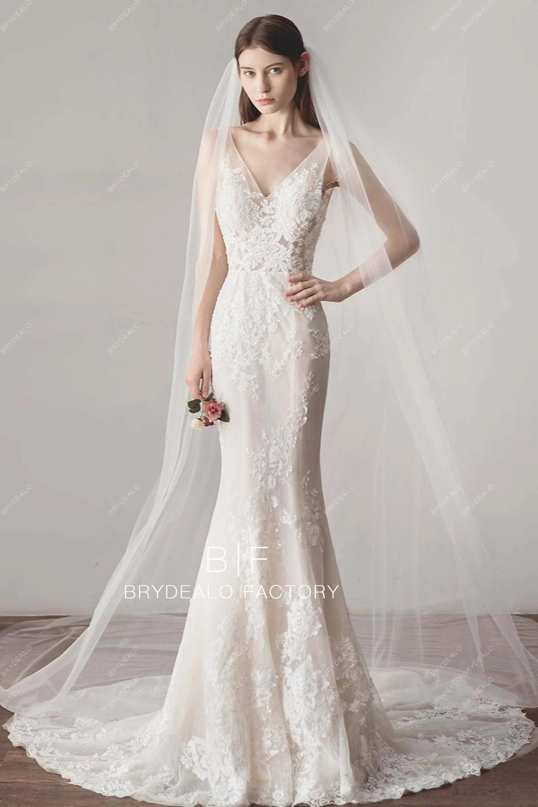 Cathedral Length Wedding Veil Plain Tulle Veil