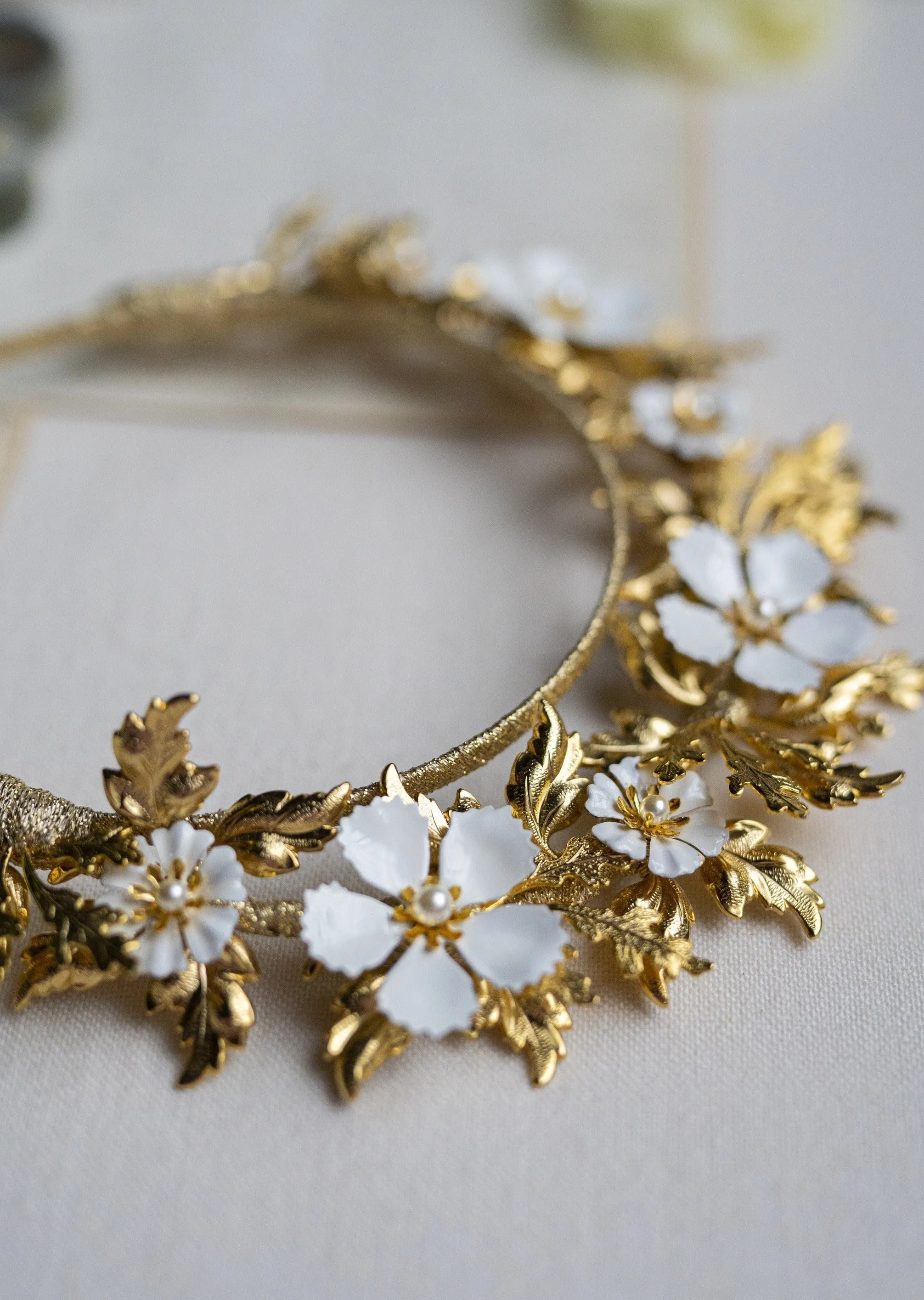 OAKLEY Oak Leaf and Enamel Flower Crown