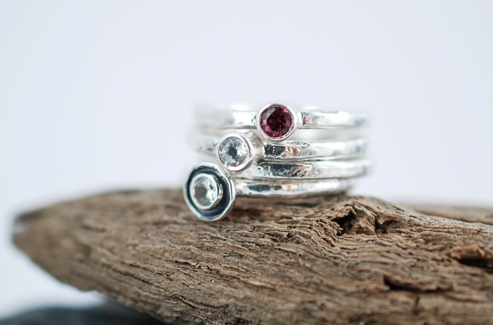 Silver band ring. Stacking ring