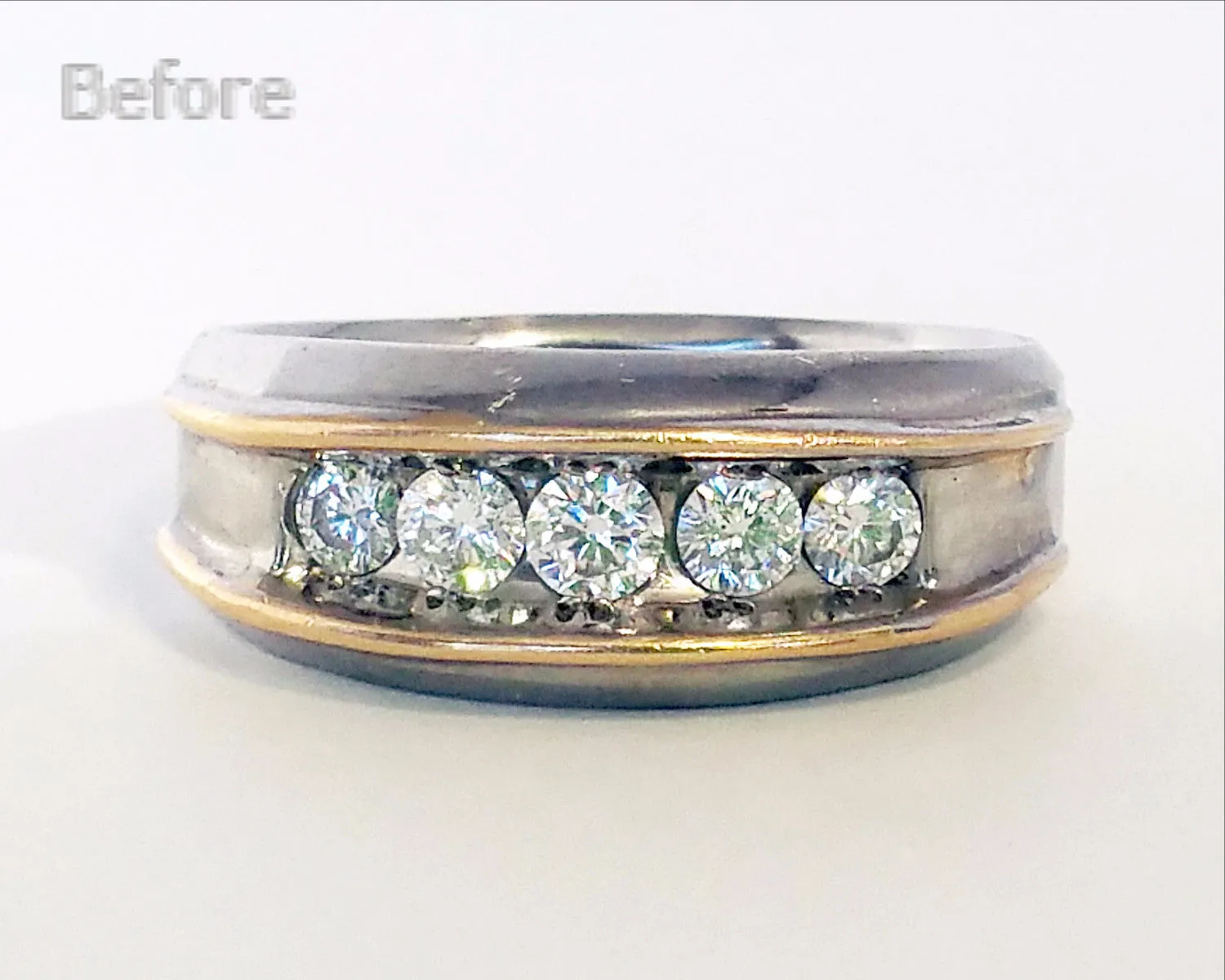 Sleek and Modern Men's Wedding Ring Redesign