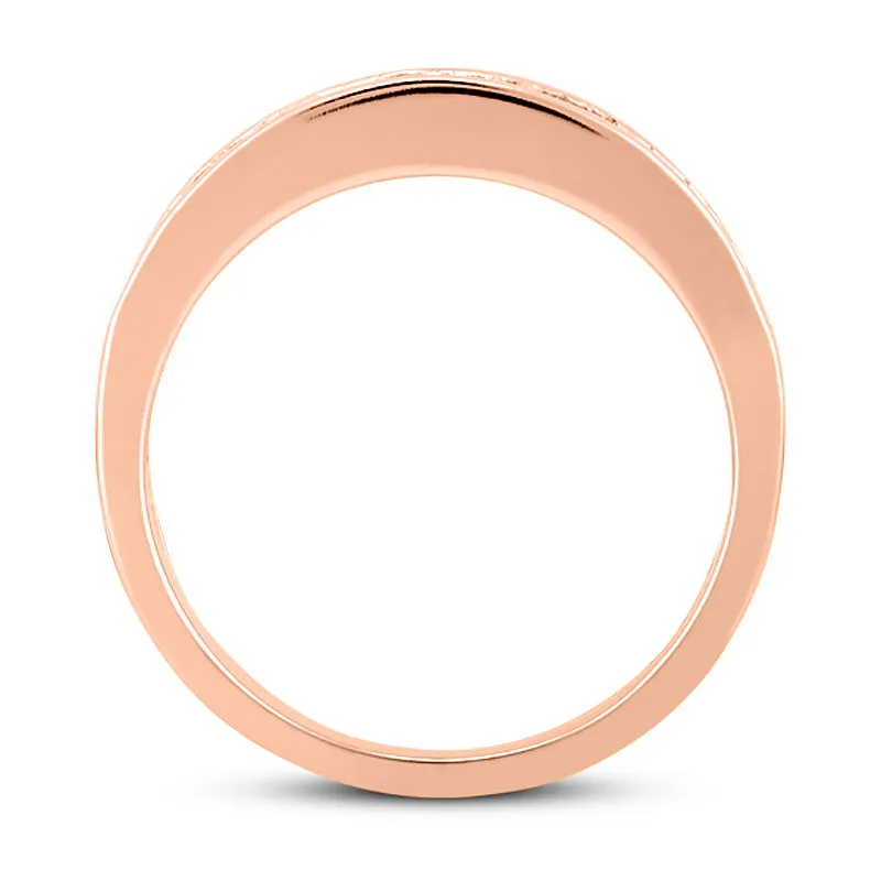 Straight Baguette Diamond Wedding Band (Total Diamond Weight 0.68ct, Quality GH-VS)