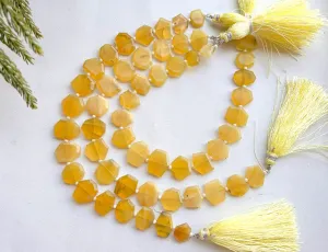 Yellow Opal Fancy Crown Cut Beads